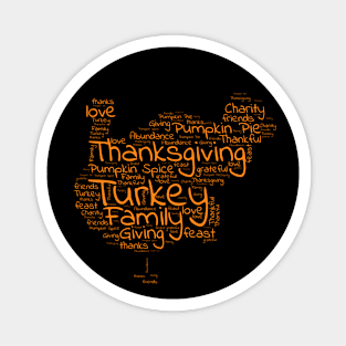 Thanksgiving Turkey Wall Art Magnet